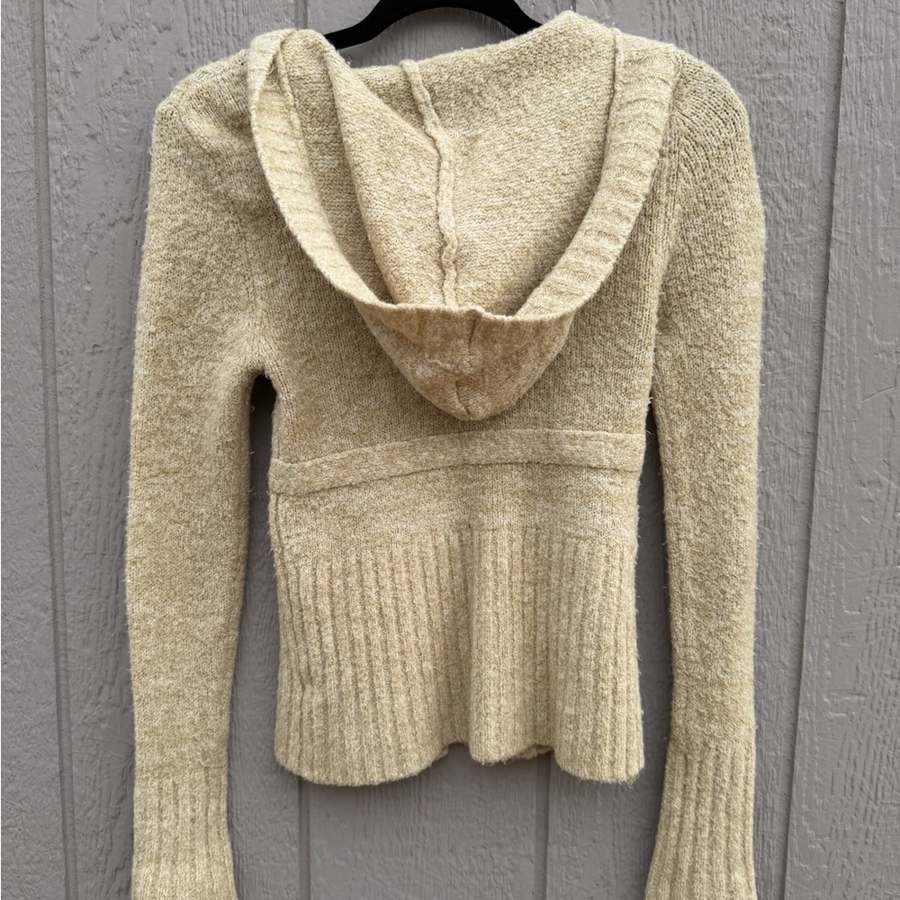 Arizona Jean Company Cream Button-Up Cardigan - Picture 3 of 3